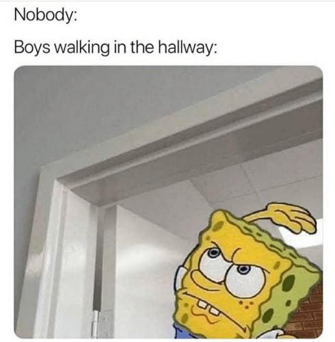 nobody boys in the hallway - Nobody Boys walking in the hallway
