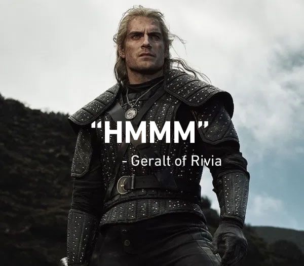 henry cavil geralt - "Hmmm" Geralt of Rivia