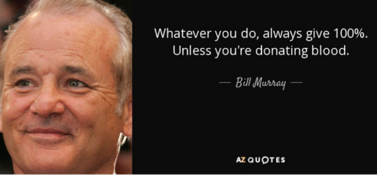 lech walesa quotes - Whatever you do, always give 100%. Unless you're donating blood. Bill Murray Az Quotes