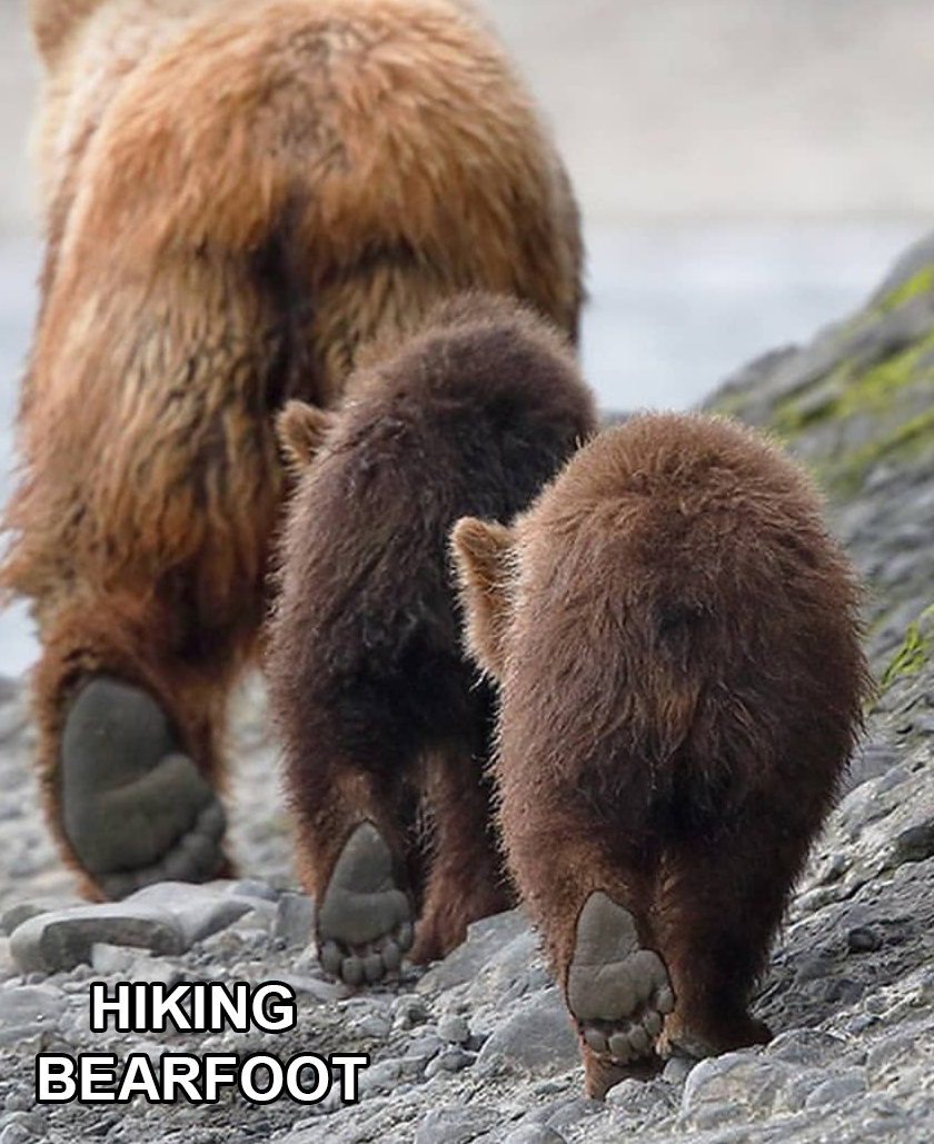 there - Hiking Bearfoot