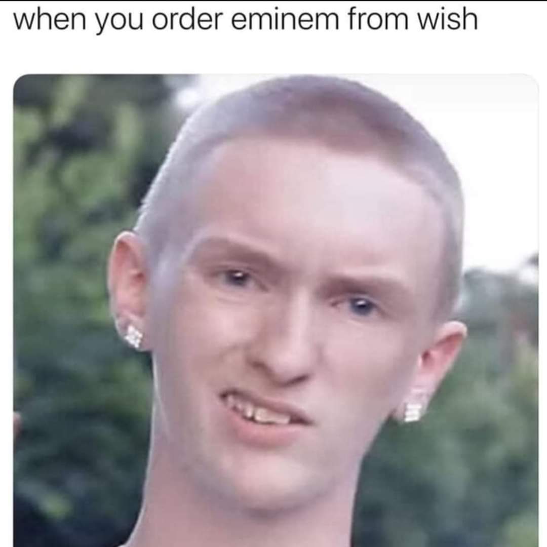 you order eminem from wish - when you order eminem from wish