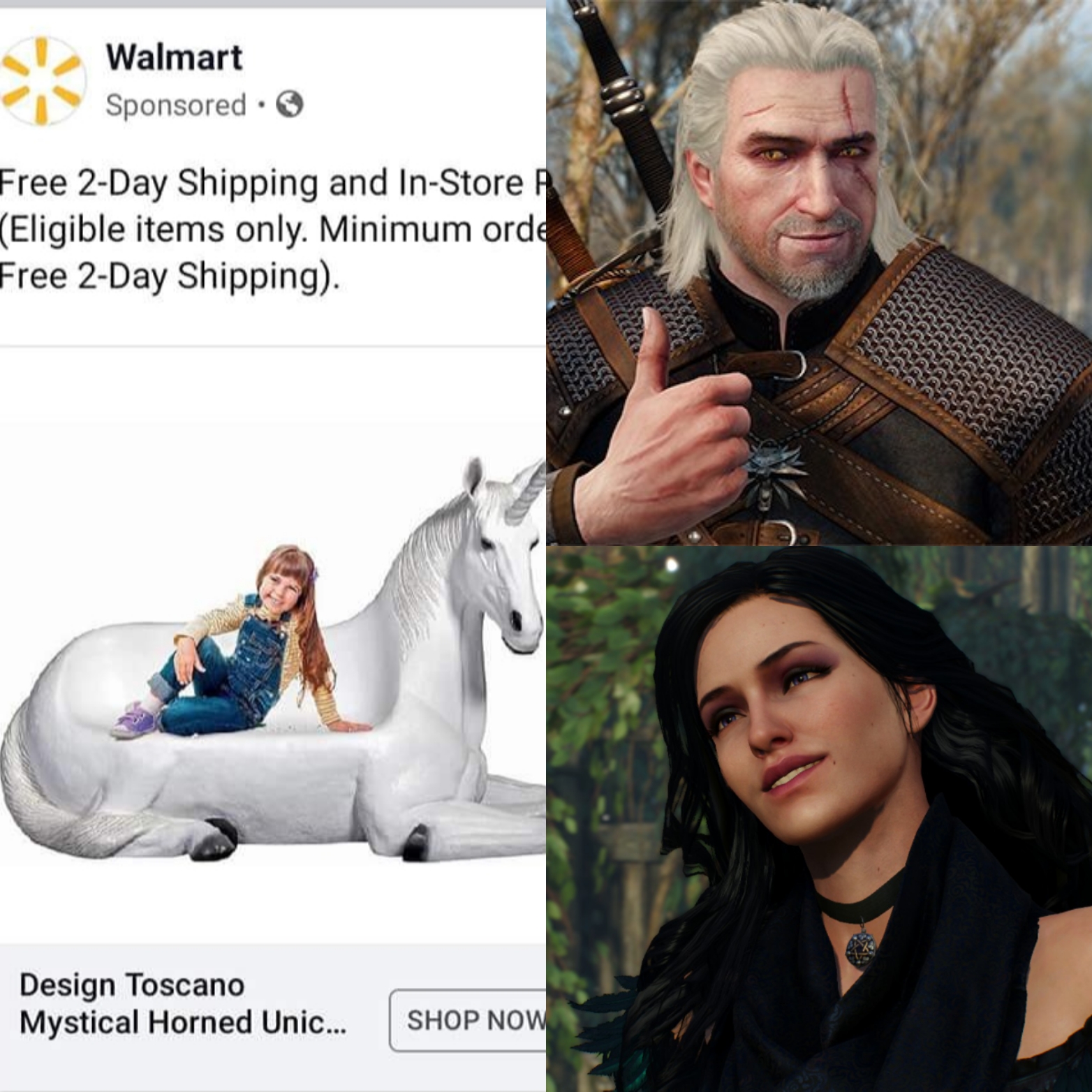 geralt of rivia meme - Walmart Sponsored Free 2Day Shipping and InStore Eligible items only. Minimum orde Free 2Day Shipping. Design Toscano Mystical Horned Unic... Shop Now
