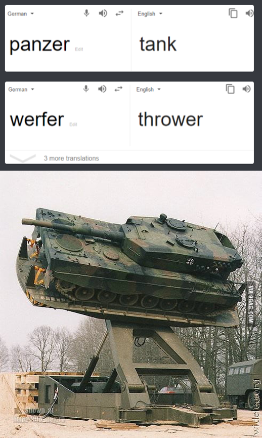 tank catapult - panzer tank German werfer thrower more Eu