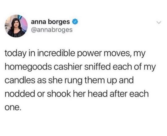 samuel l jackson mumble rappers - anna borges today in incredible power moves, my homegoods cashier sniffed each of my candles as she rung them up and nodded or shook her head after each one.