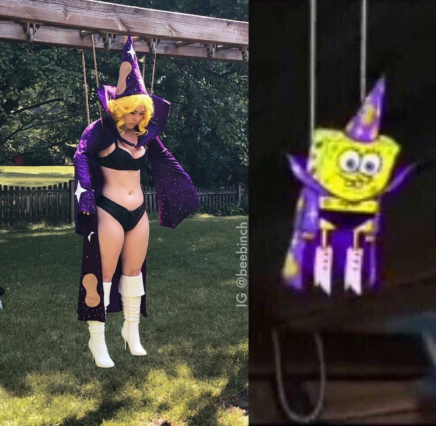 spongebob cosplay girl