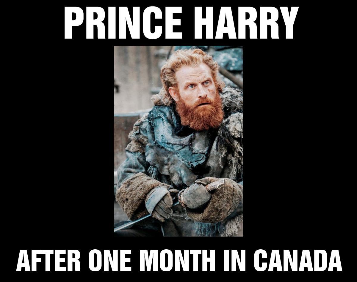 photo caption - Prince Harry After One Month In Canada