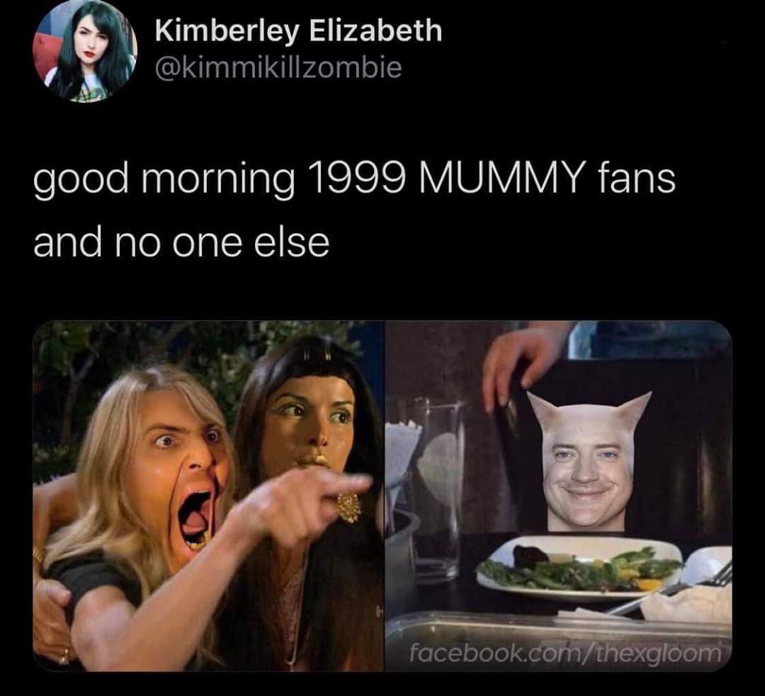 native american cat meme - Kimberley Elizabeth good morning 1999 Mummy fans and no one else facebook.comthexgloom