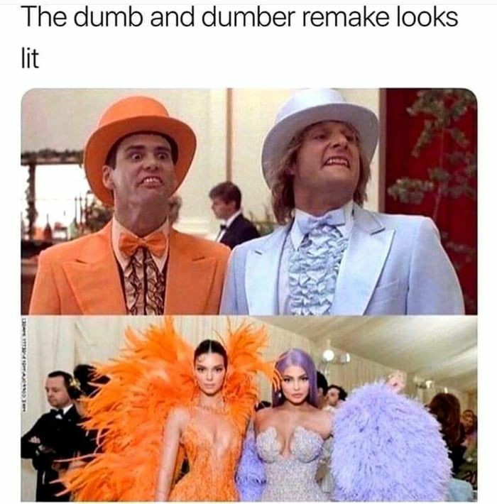 dumb and dumber met gala meme - The dumb and dumber remake looks Di