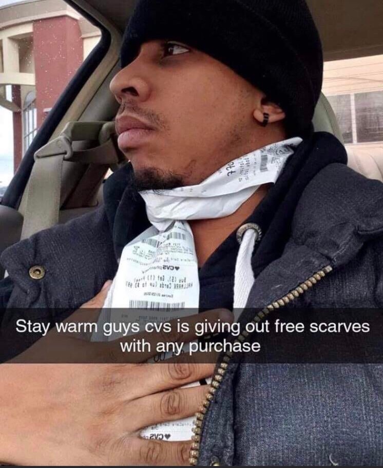 neck - 161 770 sites avo titul 1910 Stay warm guys cvs is giving out free scarves with any purchase a2V9