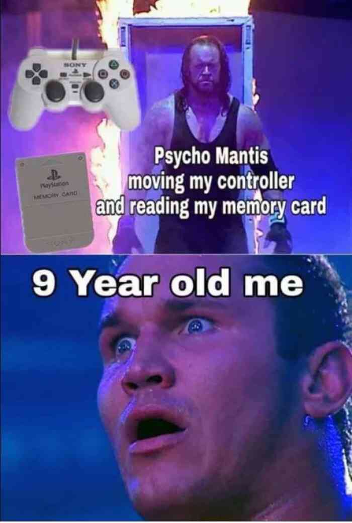 psycho mantis moving controller - Psycho Mantis moving my controller and reading my memory card Card 9 Year old me