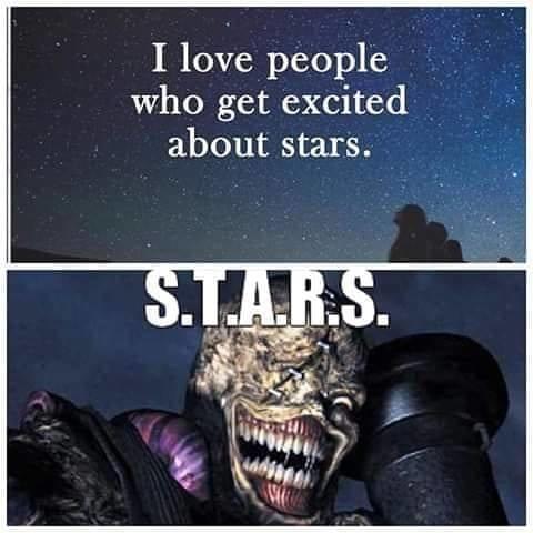 nemesis resident evil - I love people who get excited about stars. S.T.A.R.S.
