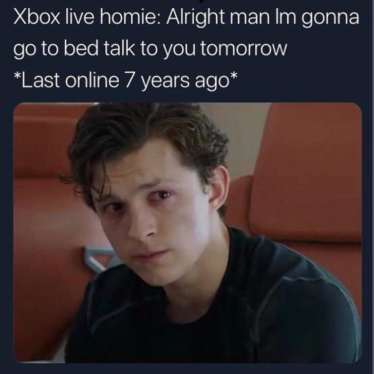 tom holland crying spiderman far from home - Xbox live homie Alright man Im gonna go to bed talk to you tomorrow Last online 7 years ago
