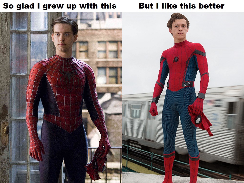 tobey maguire spiderman half - So glad I grew up with this But I this better