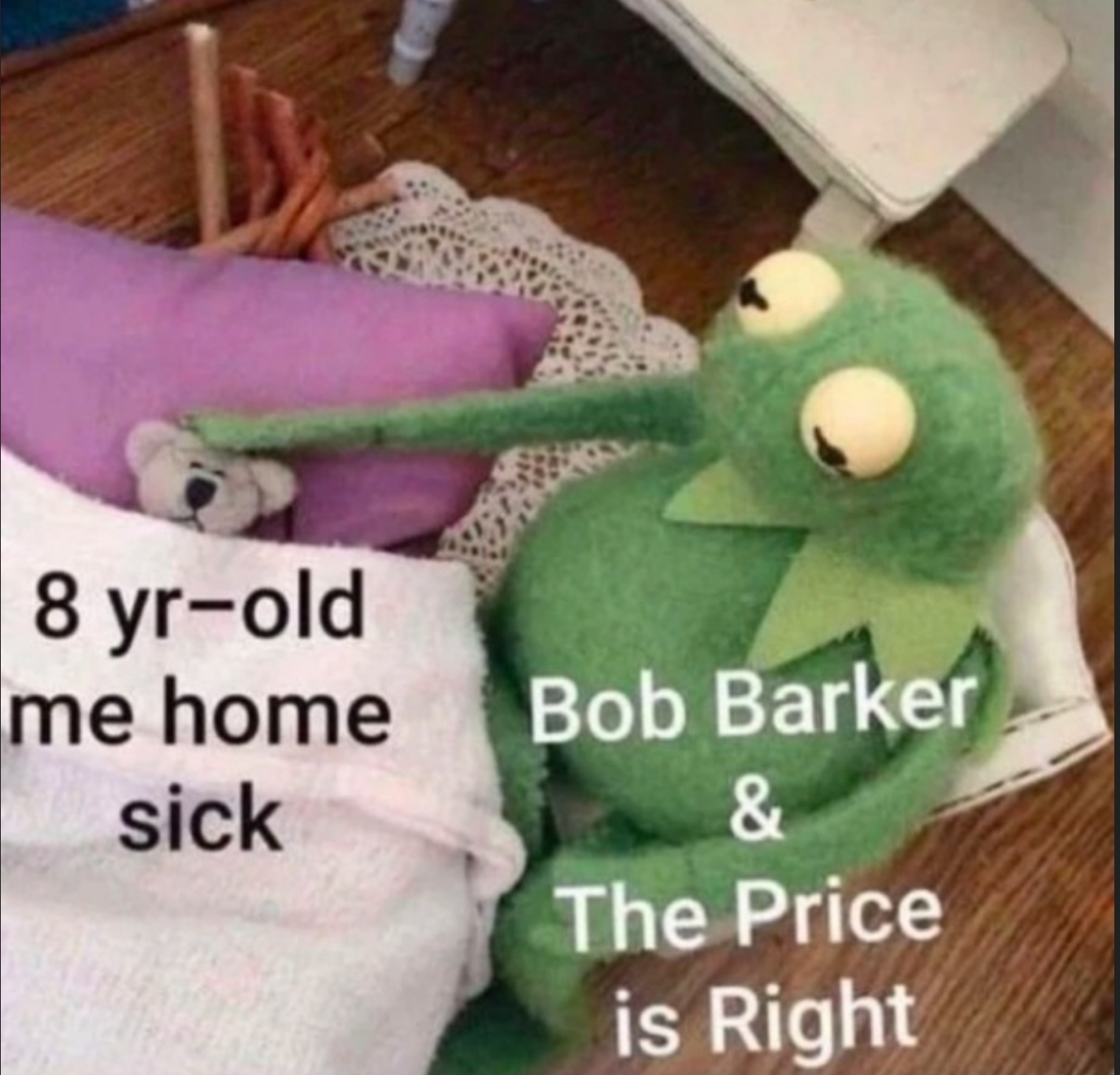 price is right home sick meme - 8 yrold me home Bob Barker sick The Price is Right