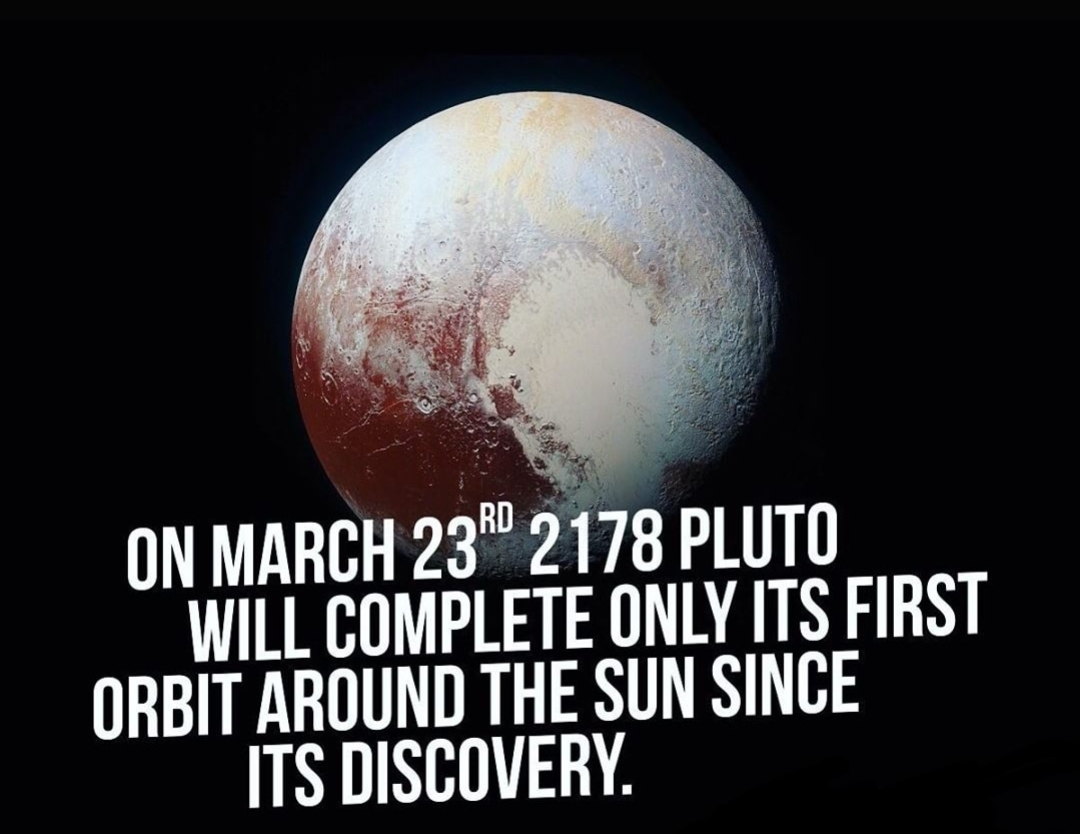 atmosphere - On March 230 2178 Pluto Will Complete Only Its First Orbit Around The Sun Since Its Discovery.