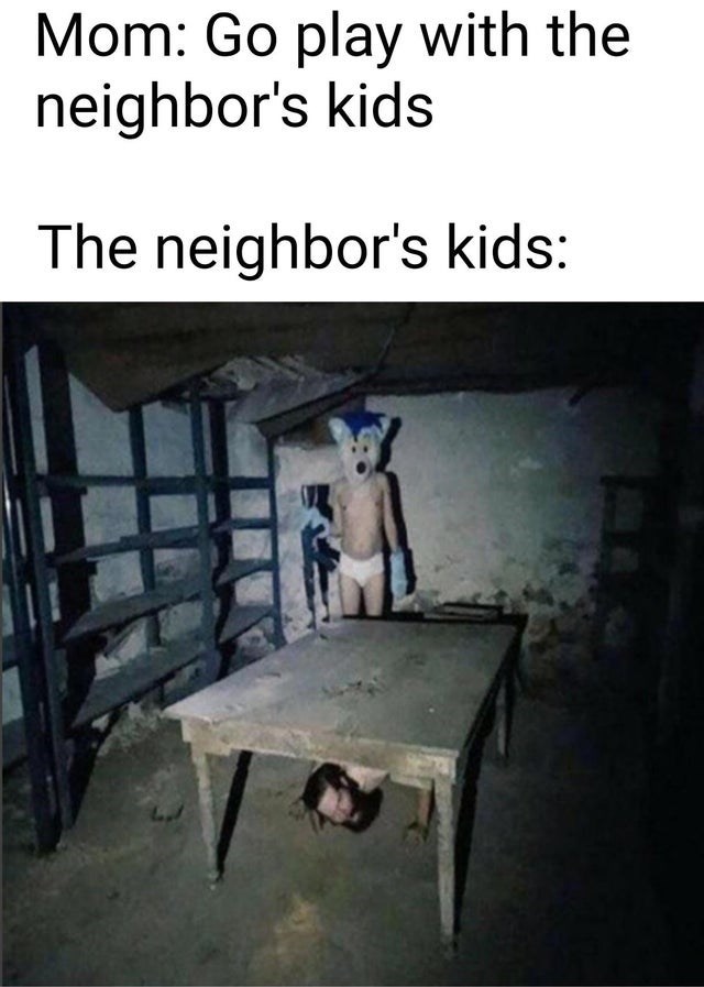 cursed cellar - Mom Go play with the neighbor's kids The neighbor's kids