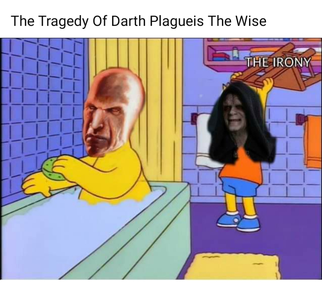 madrugada triste meme - The Tragedy Of Darth Plagueis The Wise The Irony