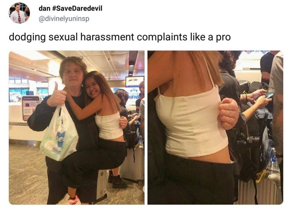 shoulder - dan dodging sexual harassment complaints a pro