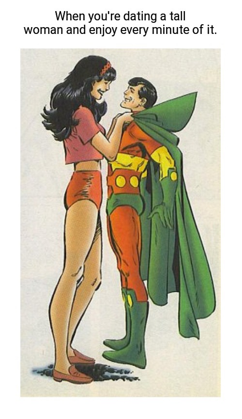 miracle man barda - When you're dating a tall woman and enjoy every minute of it.