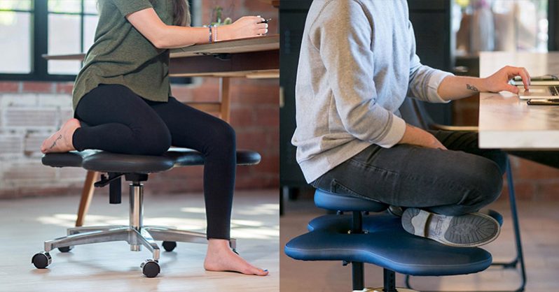 office chair to sit cross legged