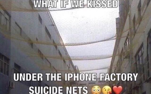 foxconn safety nets - What If We Kissed Under The Iphone Factory Suicide Nets 6