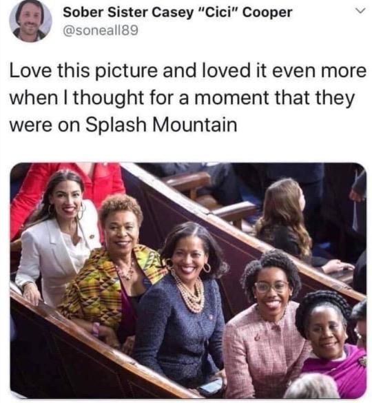 black twitter memes 2019 - Sober Sister Casey "Cici" Cooper Love this picture and loved it even more when I thought for a moment that they were on Splash Mountain