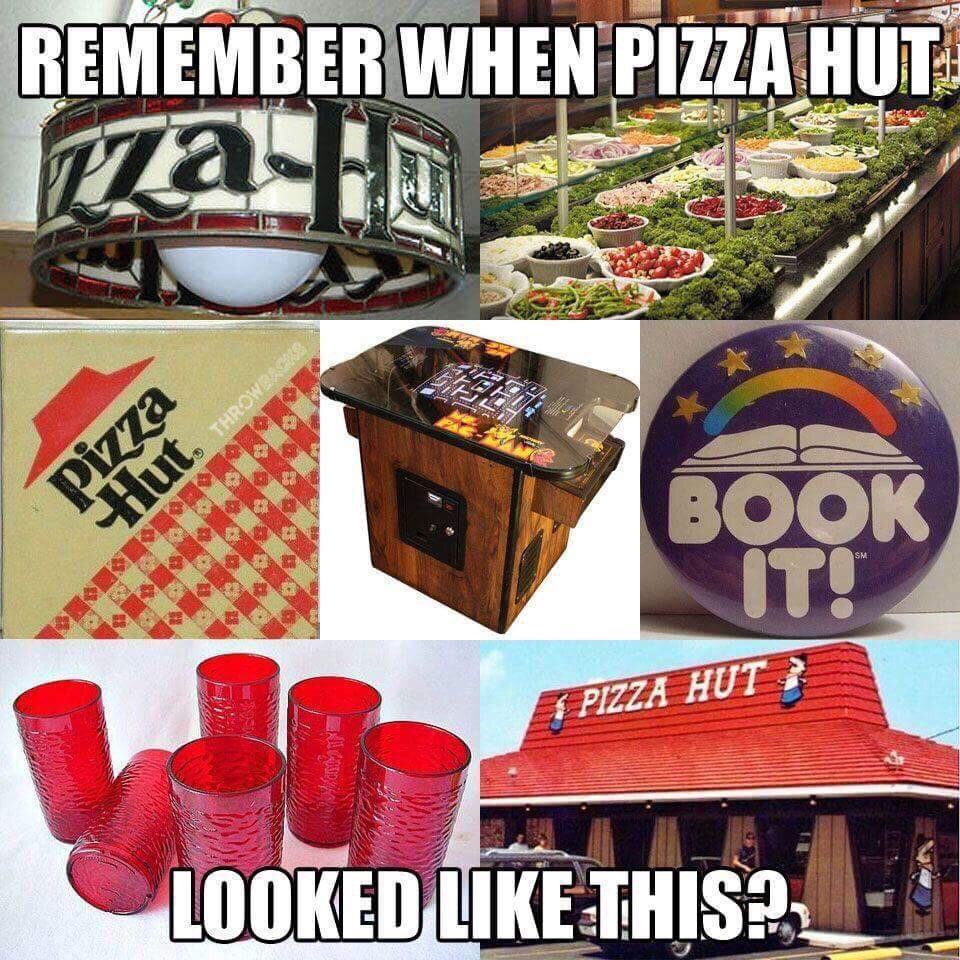 pizza hut nostalgia - Remember When Pizza Hut Pizza Hut Bbbb Bbs Book T! 7 Pizza Hut Looked This?