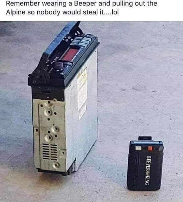 electronic component - Remember wearing a Beeper and pulling out the Alpine so nobody would steal it....lol Beeperking