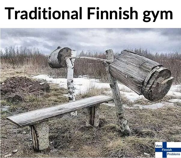 diy bench press - Traditional Finnish gym Finnish Problems