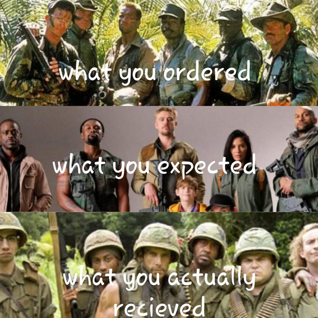 army - what you ordered what you expected what you actually recieved