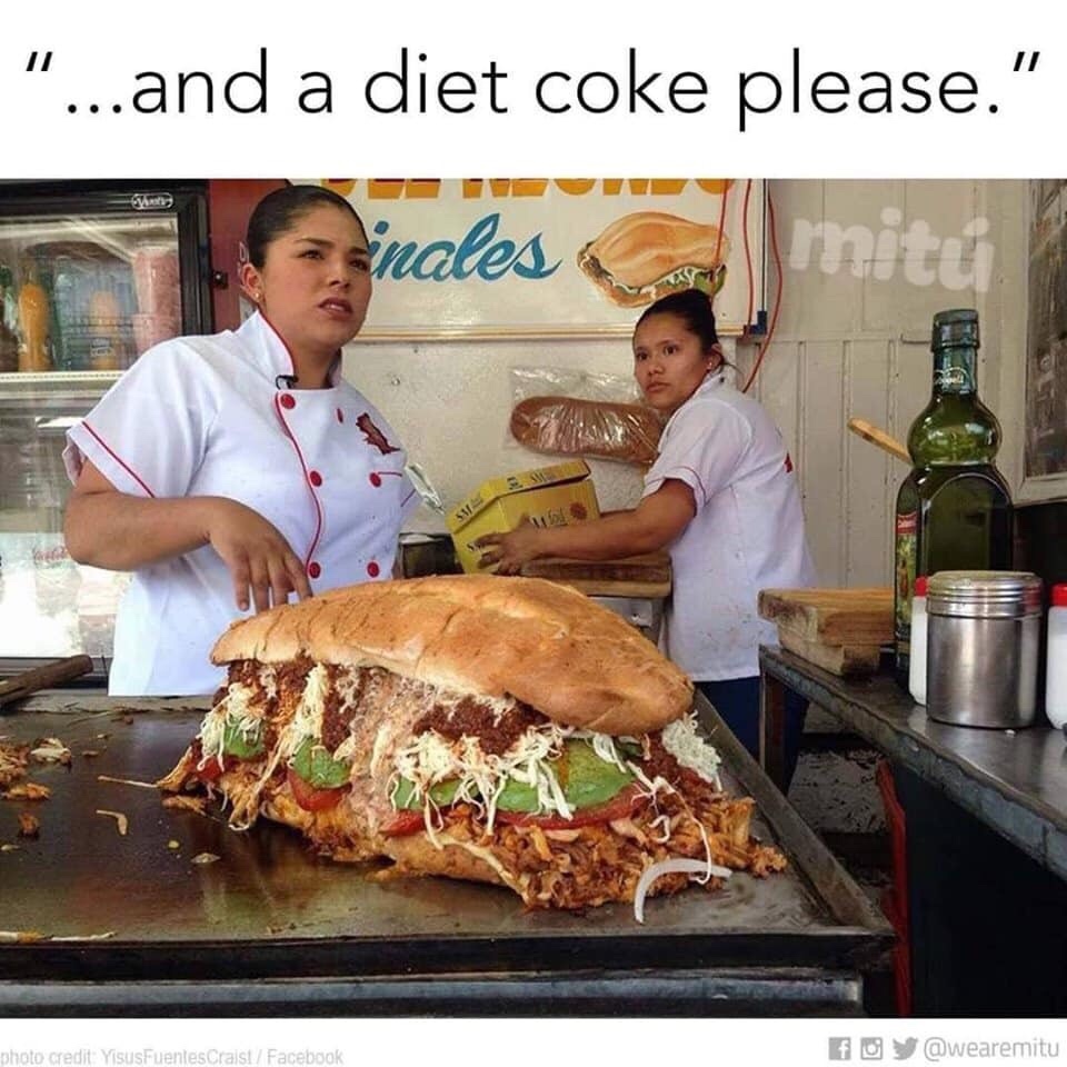 "...and a diet coke please." nales photo creditYisusFuentes CraistFacebook foy