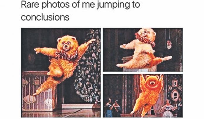 rare photo of me jumping to conclusions - Rare photos of me jumping to conclusions O U