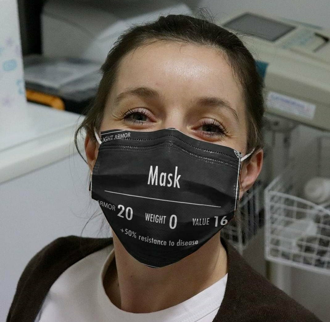 skyrim mask corona - 50% resistance to disease Ight Armor Mask Rumor 20 Weight 10 Value 16