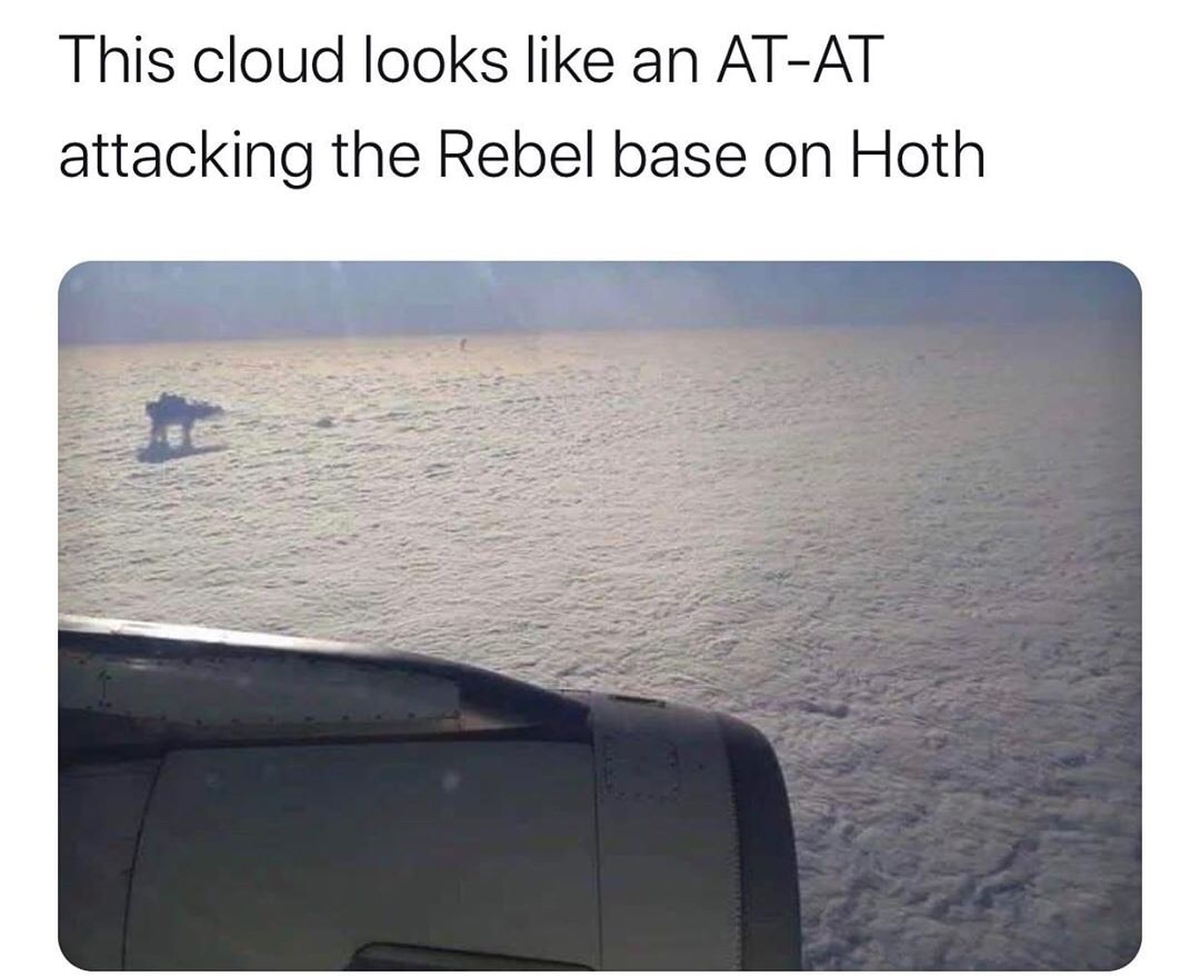 water resources - This cloud looks an AtAt attacking the Rebel base on Hoth