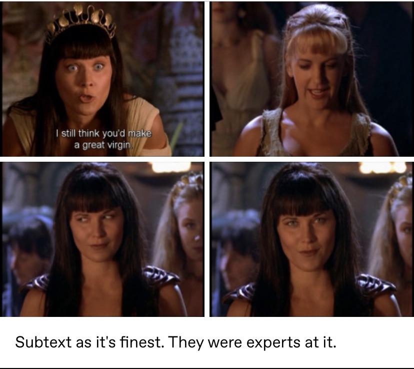 black hair - I still think you'd make a great virgin Subtext as it's finest. They were experts at it.