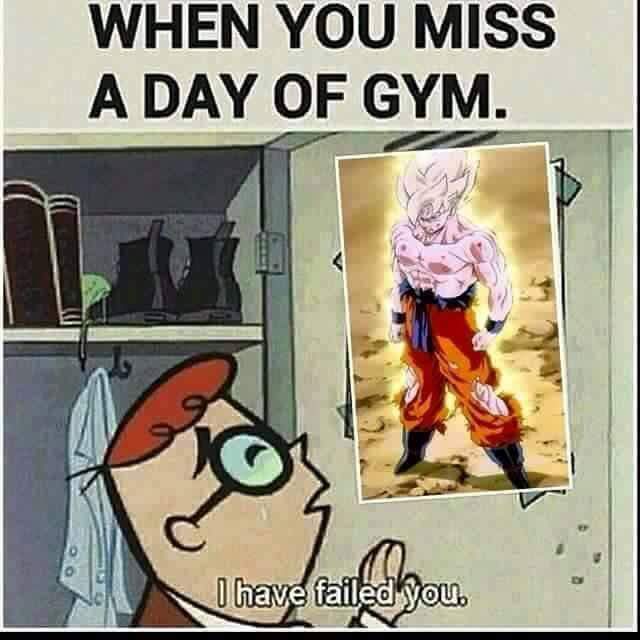 you miss a day at the gym meme - When You Miss A Day Of Gym. I have failed you.