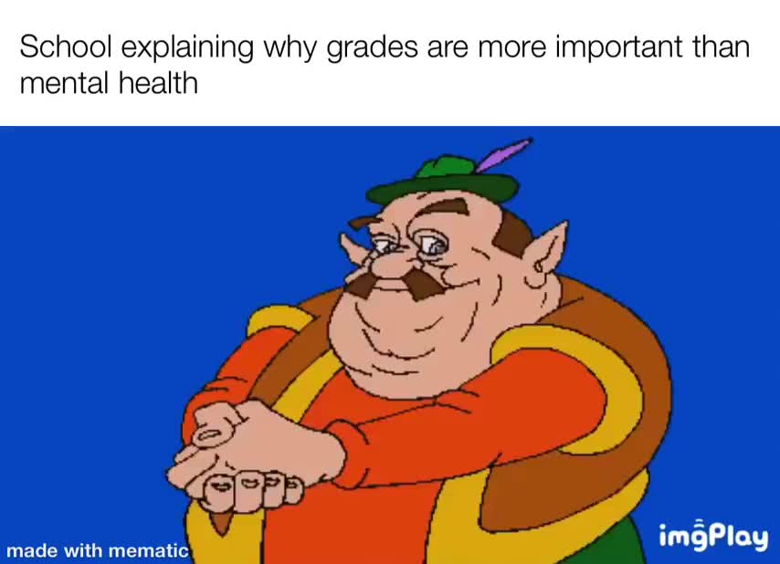morshu beatbox meme - School explaining why grades are more important than mental health imgPlay made with mematic