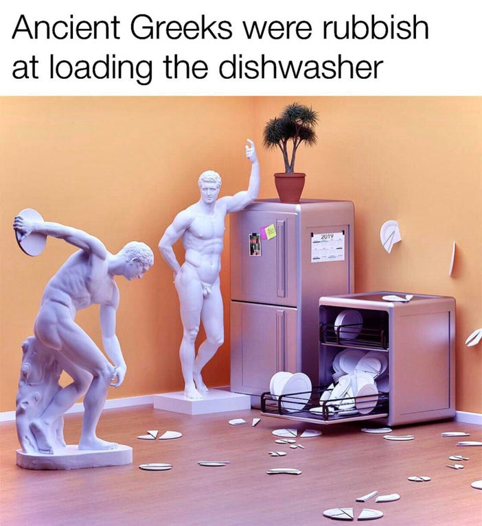 ancient greeks dishwasher - Ancient Greeks were rubbish at loading the dishwasher 2014