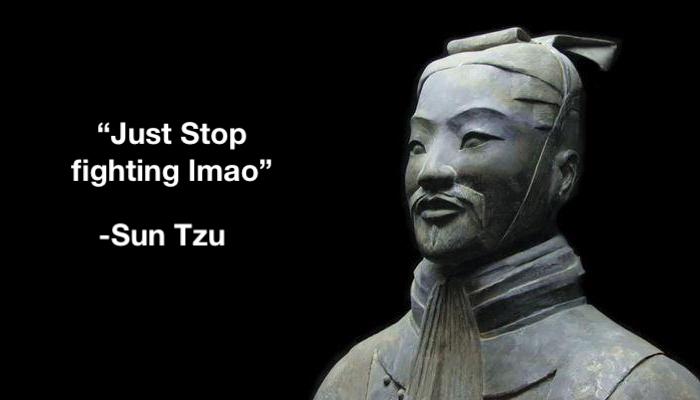 sun tzu the art of war technoblade - Just Stop fighting Imao" Sun Tzu