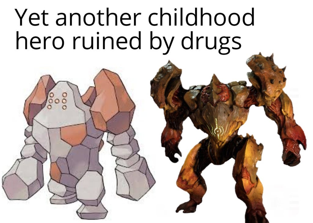 pokemon regirock - Yet another childhood hero ruined by drugs Ooo 000