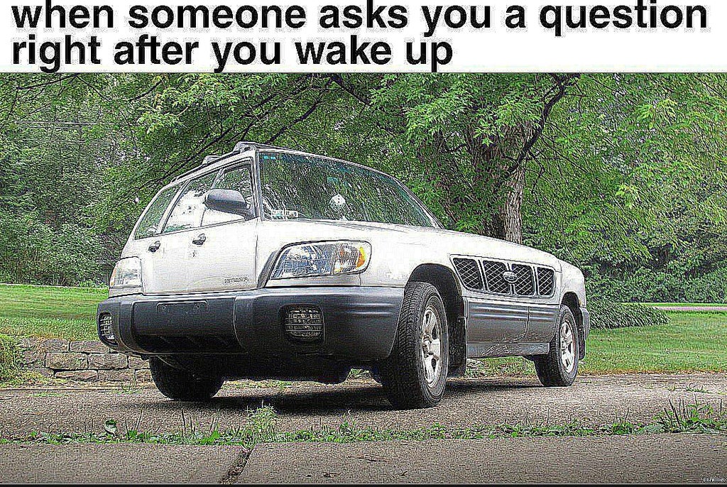 dank memes - car wtf - when someone asks you a question right after you wake up Bo Am Podle Laxy
