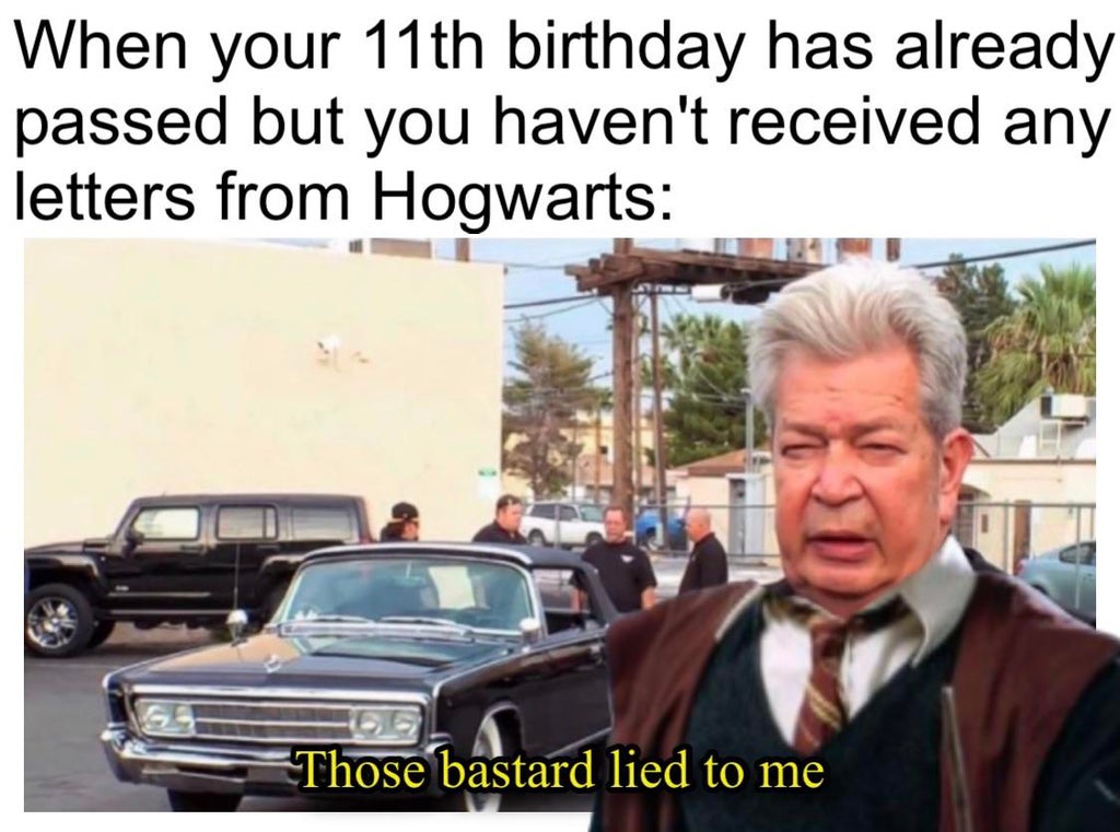 barrett's privateers memes - When your 11th birthday has already passed but you haven't received any letters from Hogwarts Those bastard lied to me