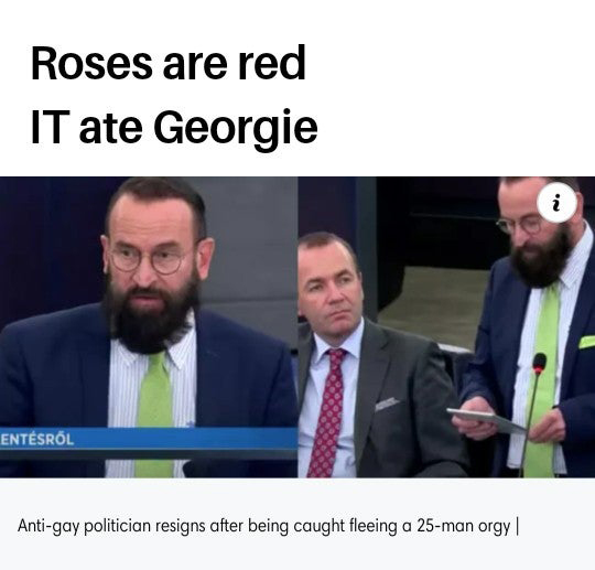 presentation - Roses are red It ate Georgie i Entsrl Antigay politician resigns after being caught fleeing a 25man orgy