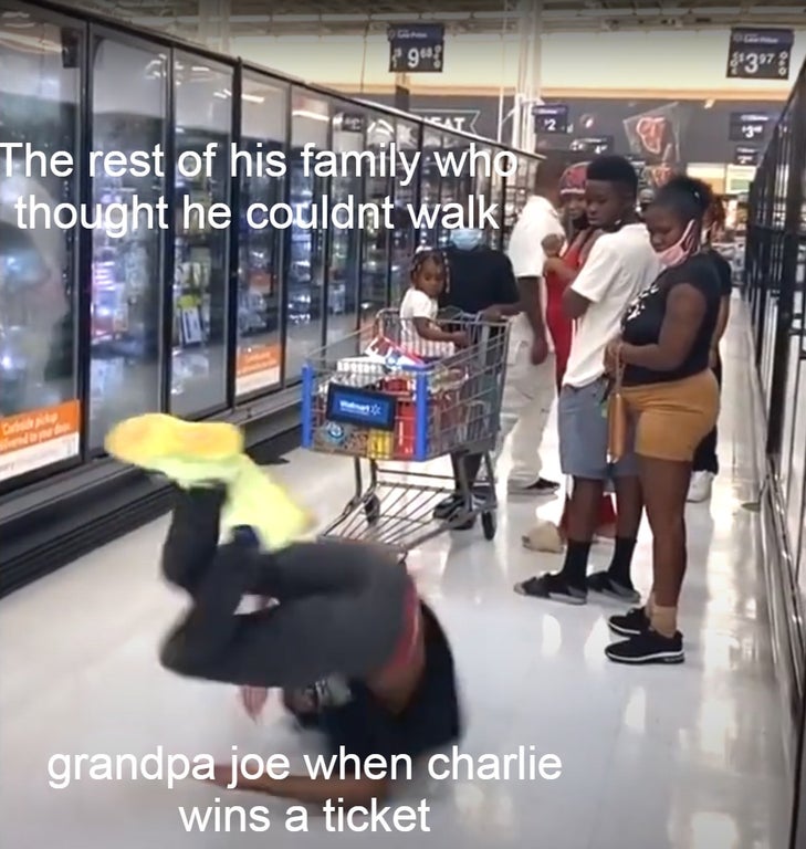 klm - 93 33978 The rest of his family who thought he couldnt walk grandpa joe when charlie wins a ticket