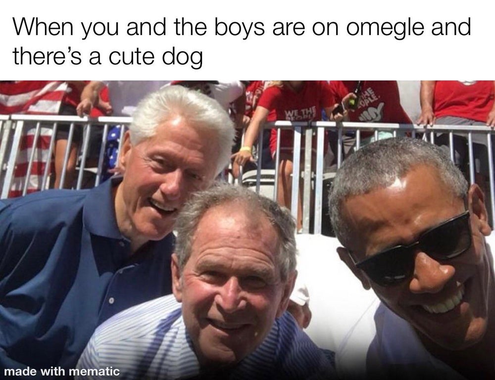 phil mickelson obama - When you and the boys are on omegle and there's a cute dog Wews made with mematic