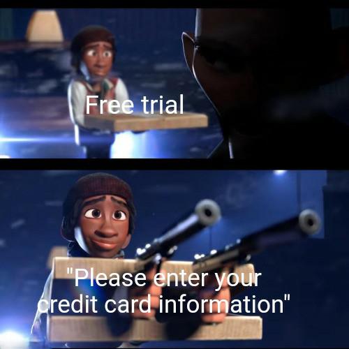 funny dank memes - Free trial - please enter your credit card information