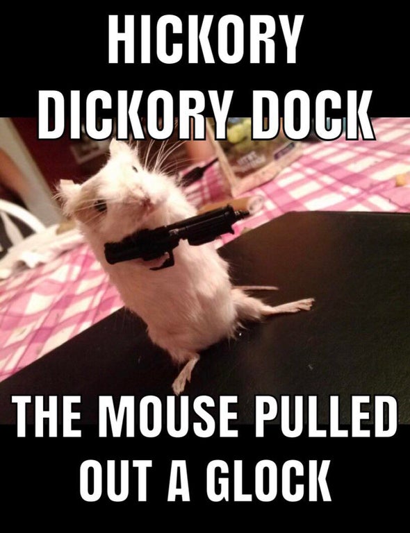 funny dank memes - Hickory Dickory Dock The Mouse Pulled Out A Glock