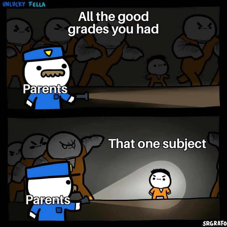 hughie the boys meme - Unlucky Fella All the good grades you had Parents That one subject Parents Srgrafo