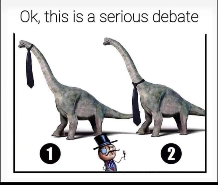 Ok, this is a serious debate 1 2