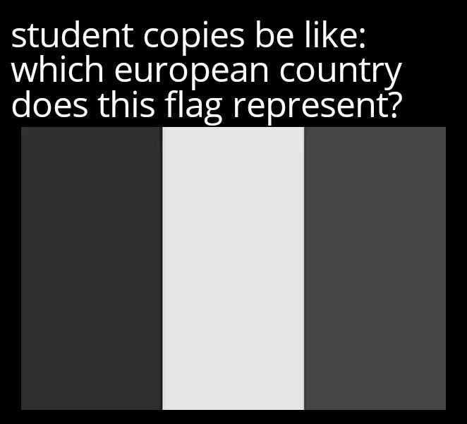 monochrome - student copies be which european country does this flag represent?